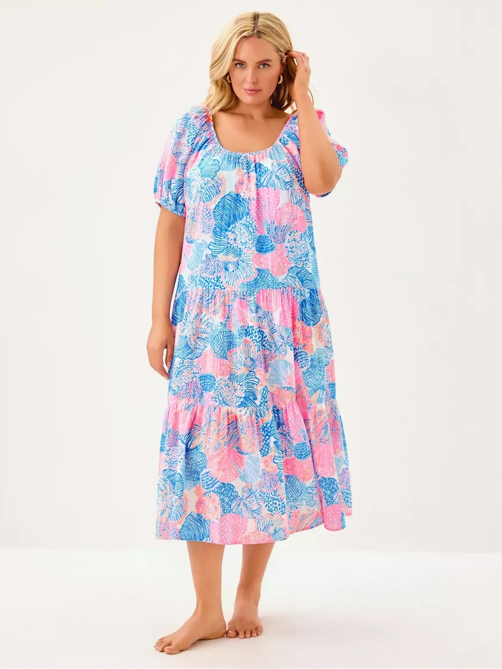 Lilly Pulitzer Women’s Multicolor Zemini Maxi Dress Cover-Up Size XL